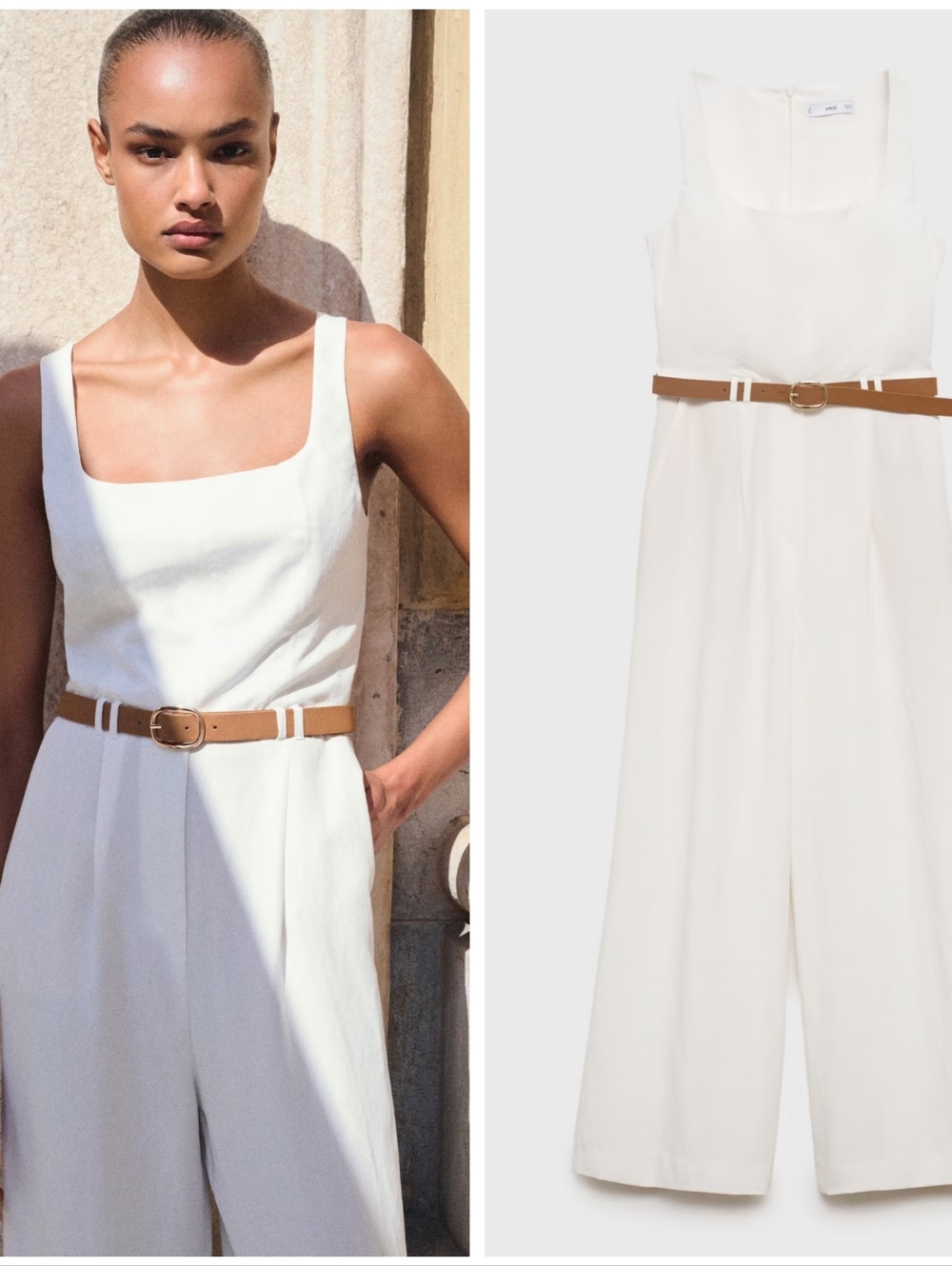 MANGO Lyocell Jumpsuit